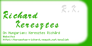richard keresztes business card